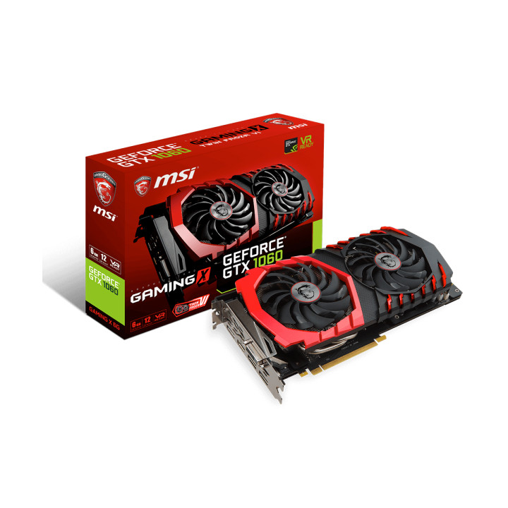 Видео карта MSI NVIDIA GeForce GTX 1060 GAMING X 6GB