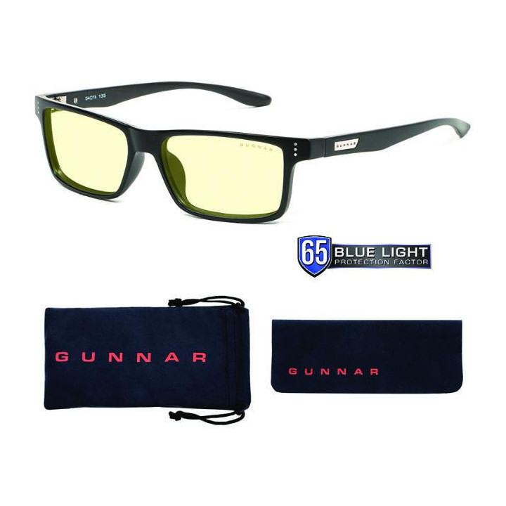Геймърски очила GUNNAR Vertex Onyx, Amber Natural, Черен
