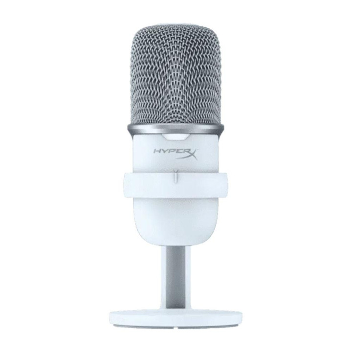 Настолен микрофон HyperX SoloCast, USB, бял - 519T2AA