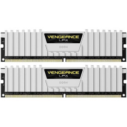 RAM памет Corsair 32GB(2x16GB) DDR4 PC4-25600 3200MHz CL16 Vengeance LPX White - CMK32GX4M2E3200C16W