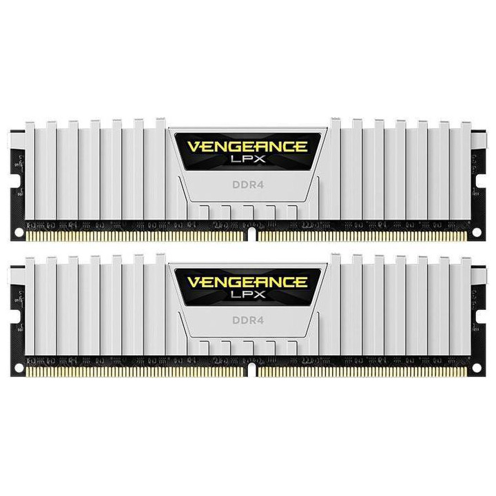 RAM памет Corsair 32GB(2x16GB) DDR4 PC4-25600 3200MHz CL16 Vengeance LPX White - CMK32GX4M2E3200C16W