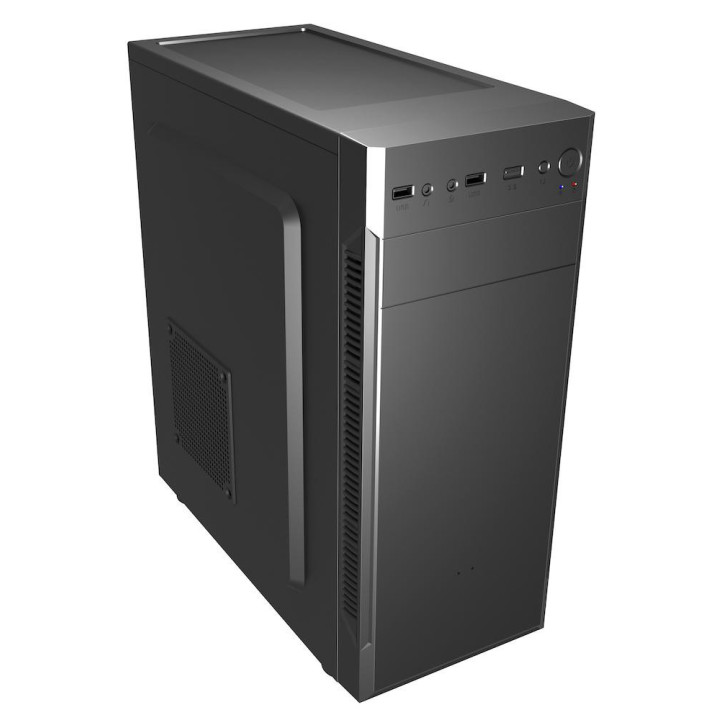 Кутия за компютър FSP CMT160 ATX Mid Tower, Черен