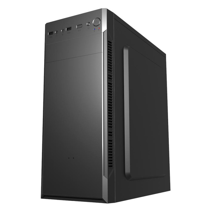 Кутия за компютър FSP CMT160 ATX Mid Tower, Черен