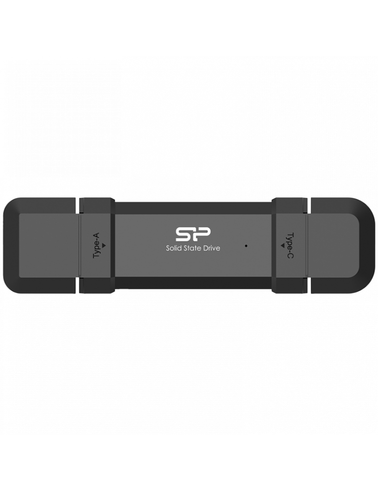 SSD диск Silicon Power 250GB DS72 Dual USB-C/USB 3.2 Gen 2, Steam Deck and iPhone 15 Pro, Black - SP250GBUC3S72V1K