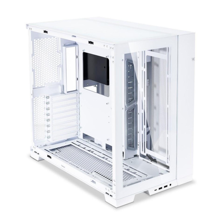 Кутия за компютър Lian Li PC-O11 Dynamic EVO Mid-Tower, Tempered Glass, Бял - GELI-885