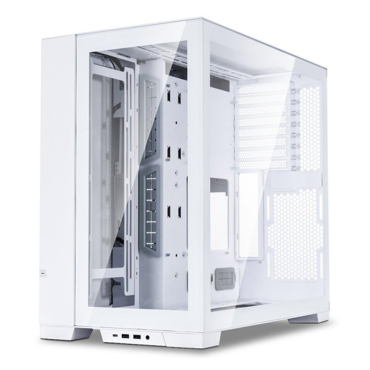 Кутия за компютър Lian Li PC-O11 Dynamic EVO Mid-Tower, Tempered Glass, Бял - GELI-885
