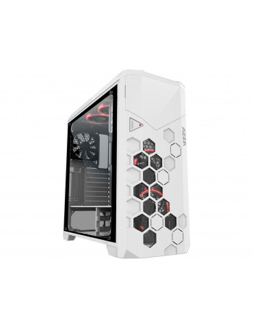 Кутия за компютър AZZA Storm 6000 с RGB подсветка, бяла