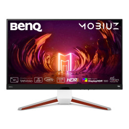 Монитор BenQ 32" EX3210U MOBIUZ 144Hz, IPS, Wide, 4K, 2ms, HDR10, HDMI, DisplayPort, Бял/Черен - EX3210U