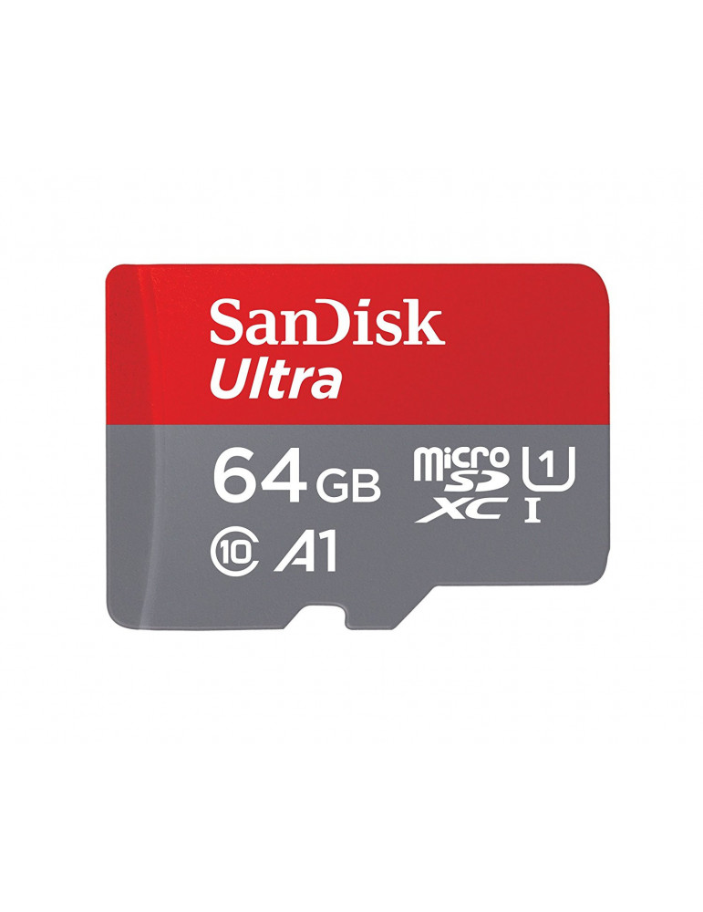 Карта памет 64GB Sandisk Ultra 100 mb/s micro SD с Adapter
