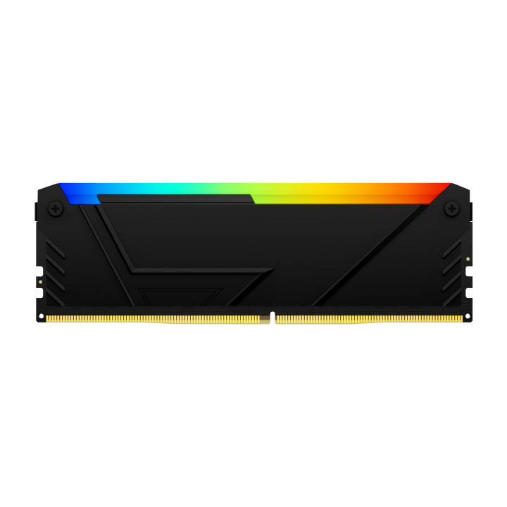 RAM памет Kingston 16GB(2x8GB) DDR4 3600MHz CL17 FURY Beast Black RGB - KF436C17BB2AK2/16