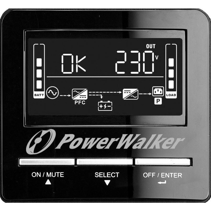 Токозахранващо устройство UPS Powerwalker VI 3000 CW, 3000 VA, Line Interactive - VI 3000 CW
