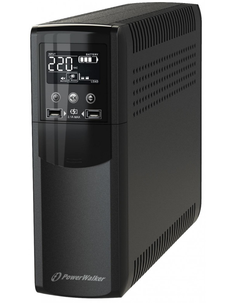 Токозахранващо устройство UPS Powerwalker VI 600 CSW, 600VA, Line Interactive - VI 600 CSW