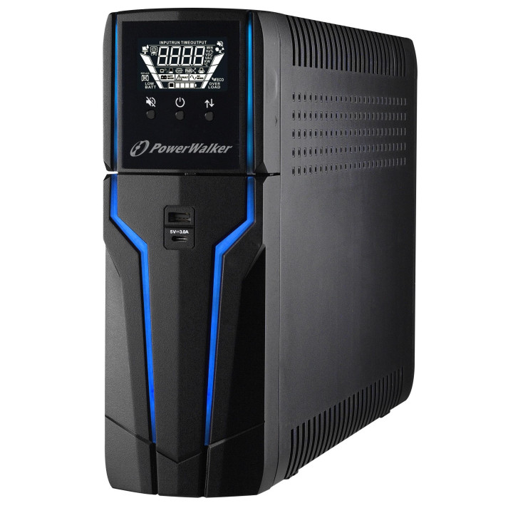 Токозахранващо устройство UPS Powerwalker VI1500GXB за професионален гейминг, 1500VA, Line Interactive - VI 1500 GXB