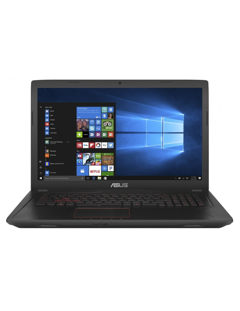 Лаптоп Asus FX553VE-FY177 с процесор Intel Core i7-7700HQ, 8GB RAM, 1TB HDD, NVIDIA GeForce GTX1050Ti 4GB