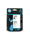 HP 305 2-Pack Tri-color/Black Original Ink Cartridge - 6ZD17AE