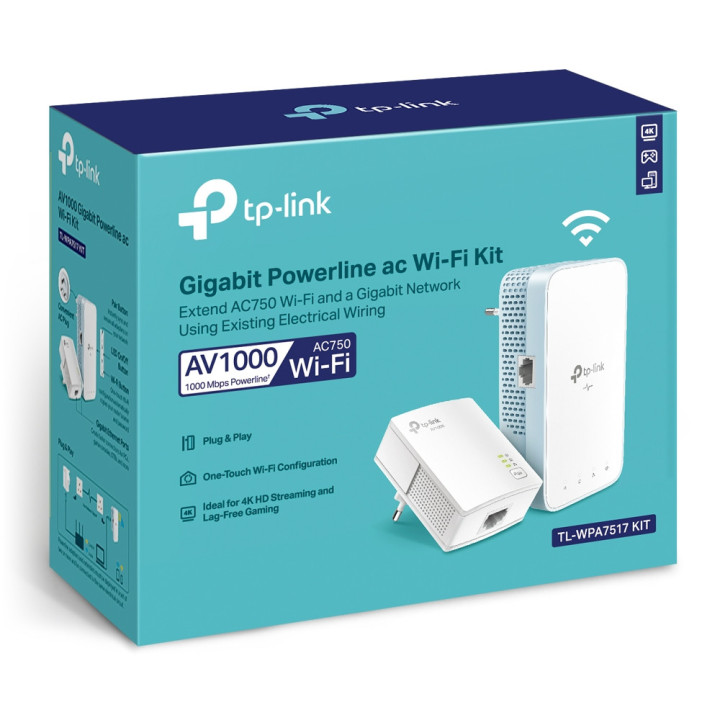 Powerline Wi-Fi KIT TP-Link TL-WPA7517 KIT AV1000