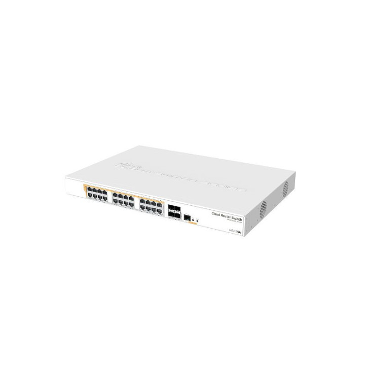 24 портов гигабит Ethernet комутатор MikroTik CRS328-24P-4S RM
