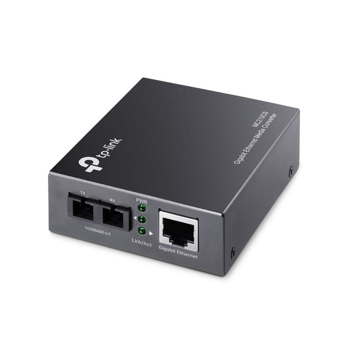 Gigabit еднорежимен медиен конвертор TP-Link MC210CS