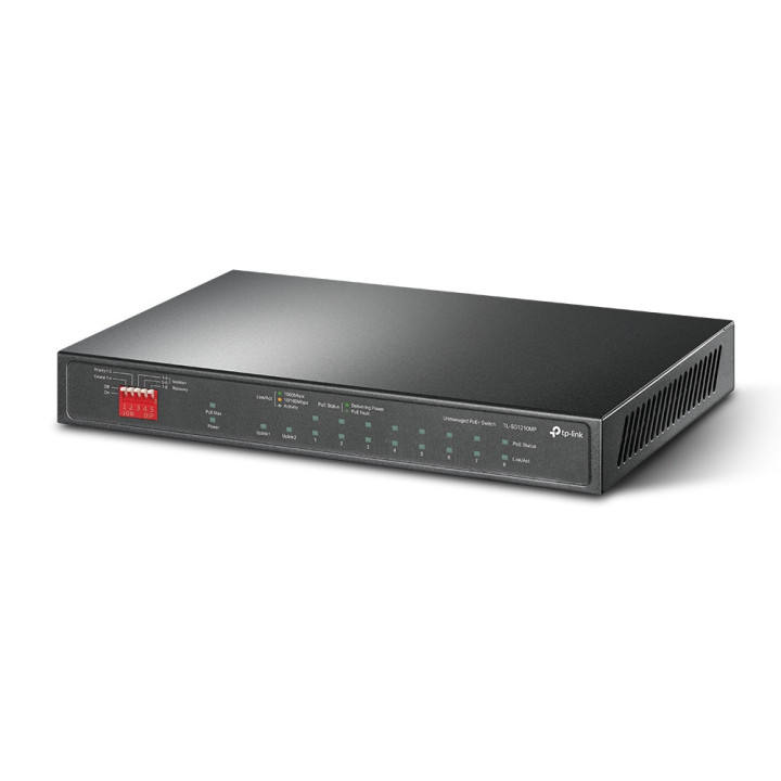 10-портов Easy Smart гигабитен комутатор TP-Link TL-SG1210MPE с 8-PoE  порта и gigabit combo SFP/RJ45 порт