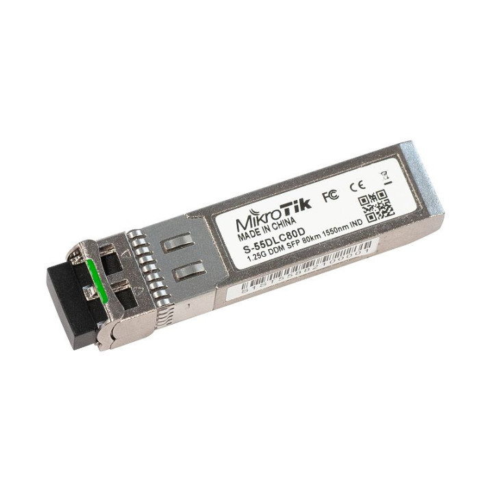 SFP модул MikroTik S-55DLC80D с двоен LC конектор