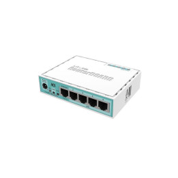 Рутер MikroTik RB750GR3 HEX, 5 x 10/100/1000 Mbps, PoE, Бял