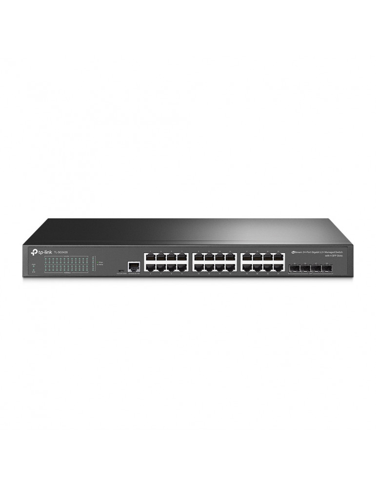 24-портов гигабит L2 управляем комутатор TP-Link JetStream TL-SG3428 V2 с 4-SFP слота