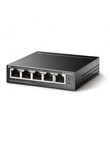 5-портов Gigabit комутатор TP-Link TL-SG1005LP с 4 PoE  порта