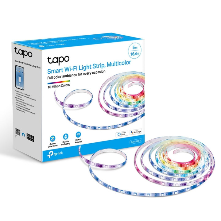 Многоцветна безжична LED Smart лента TP-Link Tapo L920 5 метра - Tapo L920-5