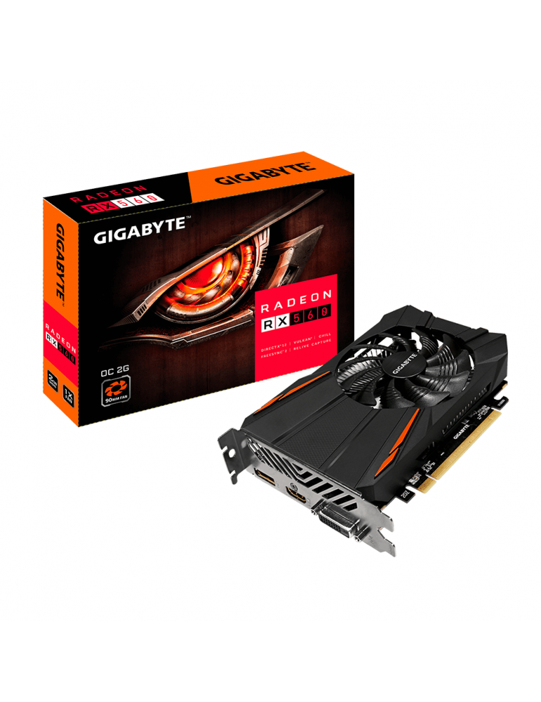 Видео карта Gigabyte AMD Radeon RX560 OC 2GB