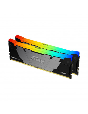 RAM памет Kingston 32GB (2x16GB) DDR4 3200MHz CL16 FURY Renegade RGB - KF432C16RB12AK2/32