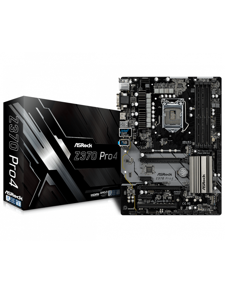Дънна платка Asrock Z370 PRO4, сокет LGA1151 Coffee Lake