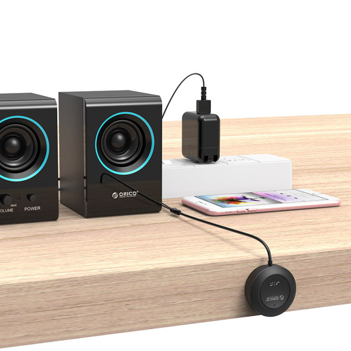 Bluetooth за кола за разговори и музика  Orico Bluetooth 4.1 audio receiver USB, 3.5mm jack - BCR02-BK - BCR02-BK