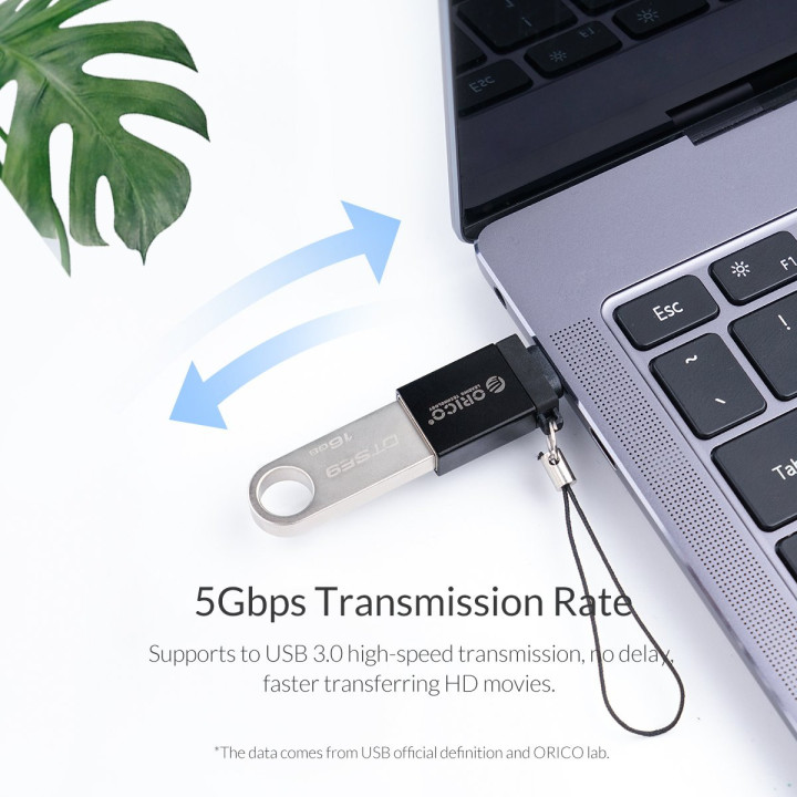 Адаптер  Orico OTG USB3.0 AF to Type-C - CBT-UT01-BK-BP