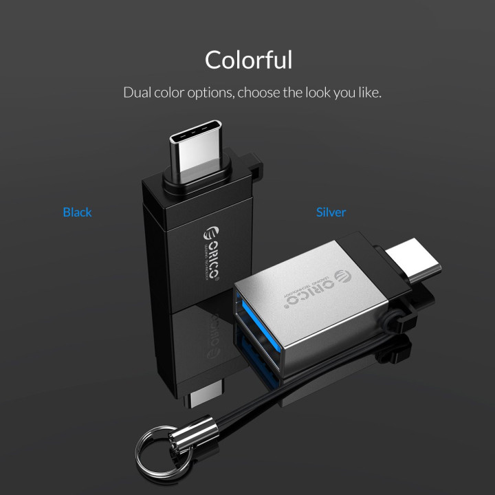 Адаптер  Orico OTG USB3.0 AF to Type-C - CBT-UT01-BK-BP