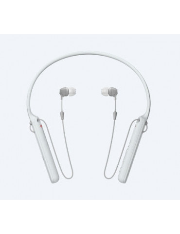 Безжични слушалки Sony WI-C400, бели