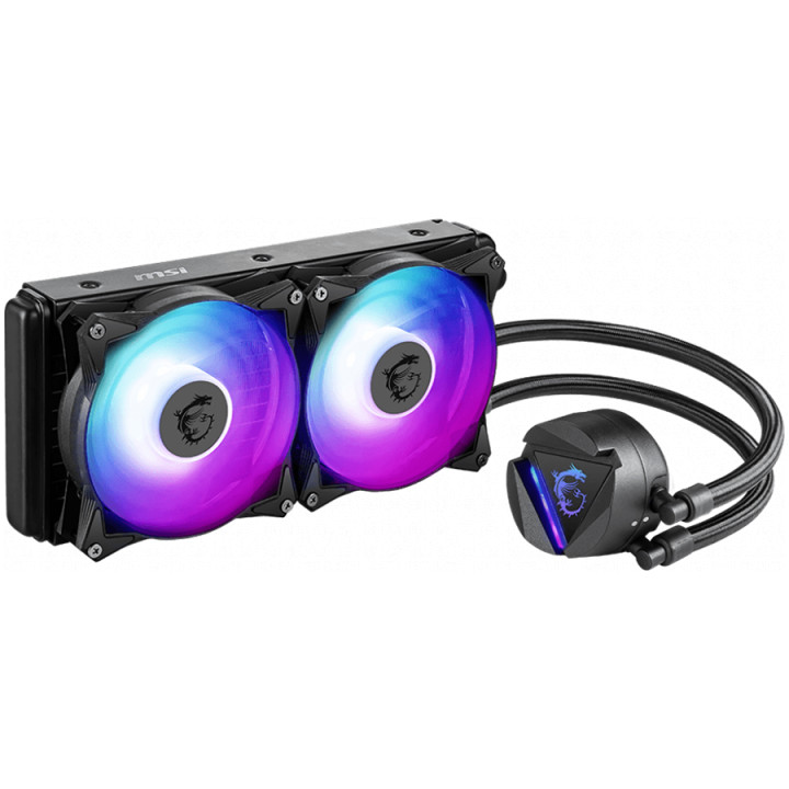 Водно охлаждане MSI MAG CORELIQUID 240R V2 Liquid Cooler, Dual 120mm ARGB PWM Fans
