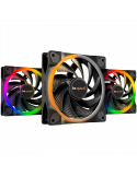 Комплект вентилатор be quiet! LIGHT WINGS 120mm PWM high-speed Triple-Pack, 4-pin, 2500RPM, ARGB, ARGB хъб, 31 db(A) - BL077