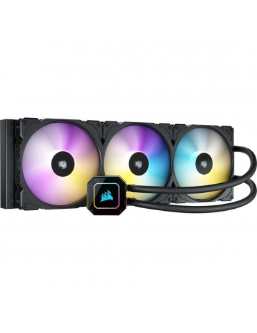Водно охлаждане за процесор Corsair iCUE H170i Elite Capellix 420 Black RGB AMD/INTEL - CW-9060055-WW