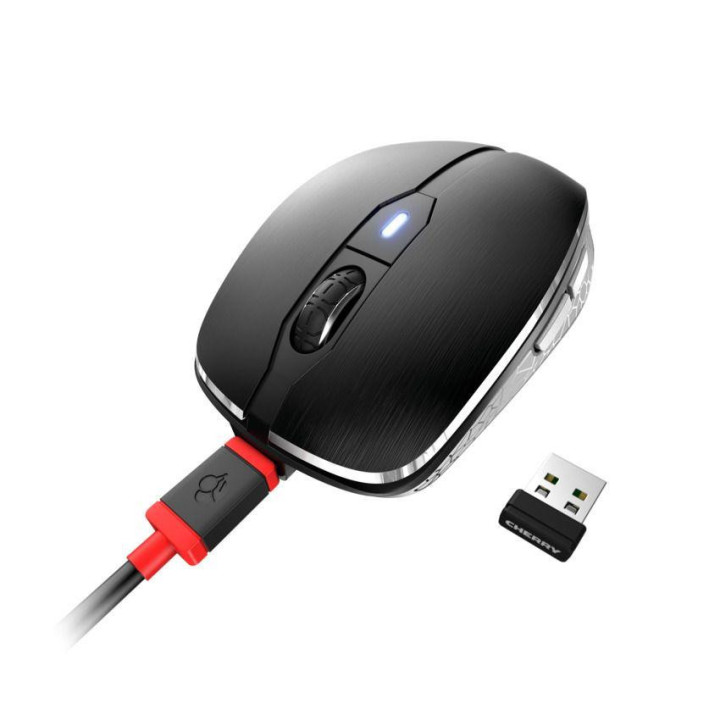 Безжична мишка CHERRY MW 8C ADVANCED, USB, Bluetooth/2.4Ghz, черен - JW-8100