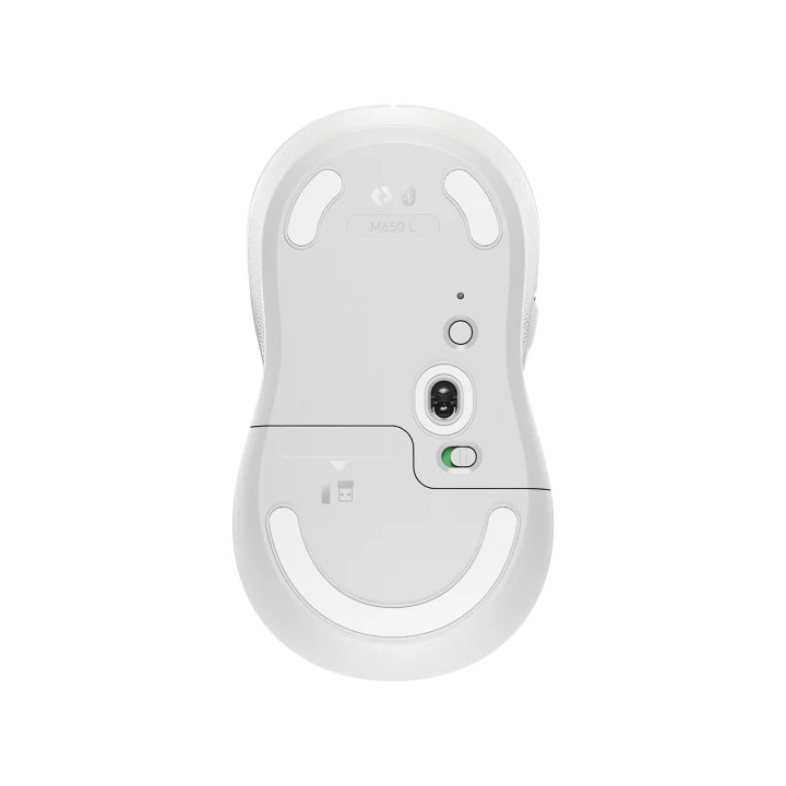 Безжична мишка Logitech Signature M650 L Off-white, USB - 910-006238