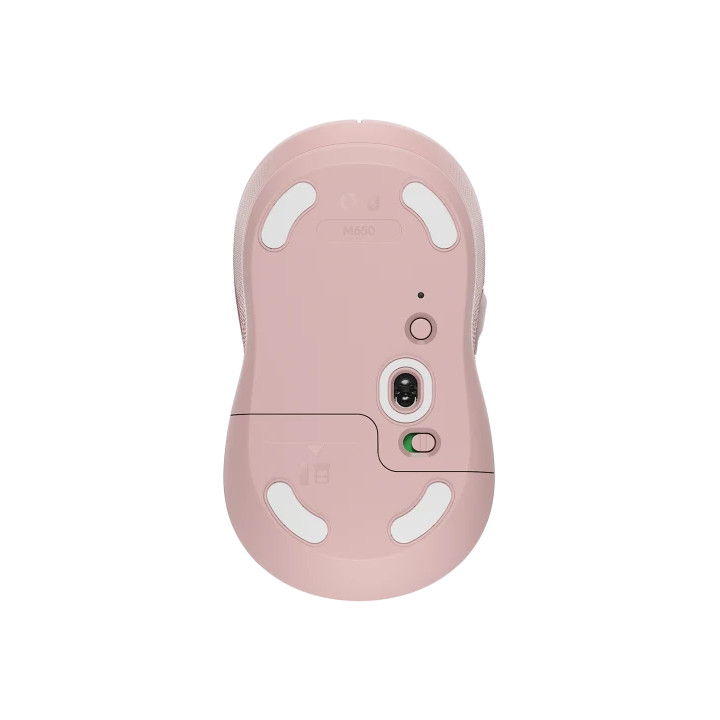 Безжична мишка Logitech Signature M650 L Rose, USB - 910-006237