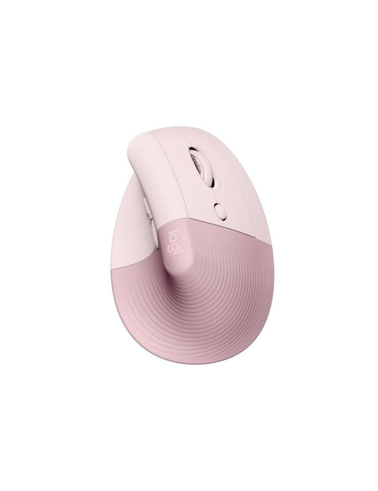 Безжична мишка Logitech Lift Vertical Rose - 910-006478