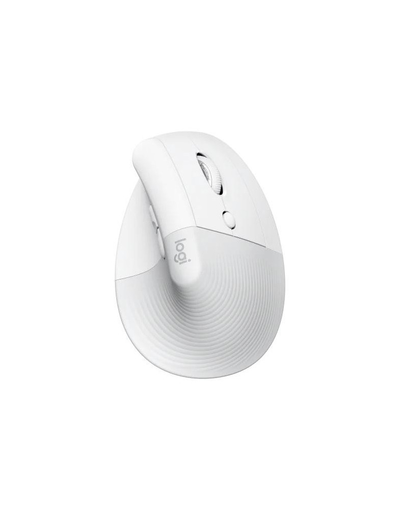 Безжична мишка Logitech Lift Vertical Off-White - 910-006475