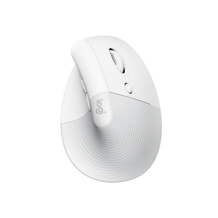 Безжична мишка Logitech Lift Vertical Off-White - 910-006475