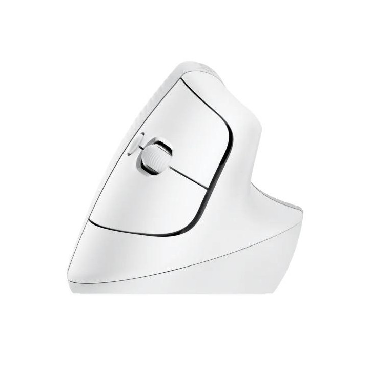 Безжична мишка Logitech Lift Vertical Off-White - 910-006475