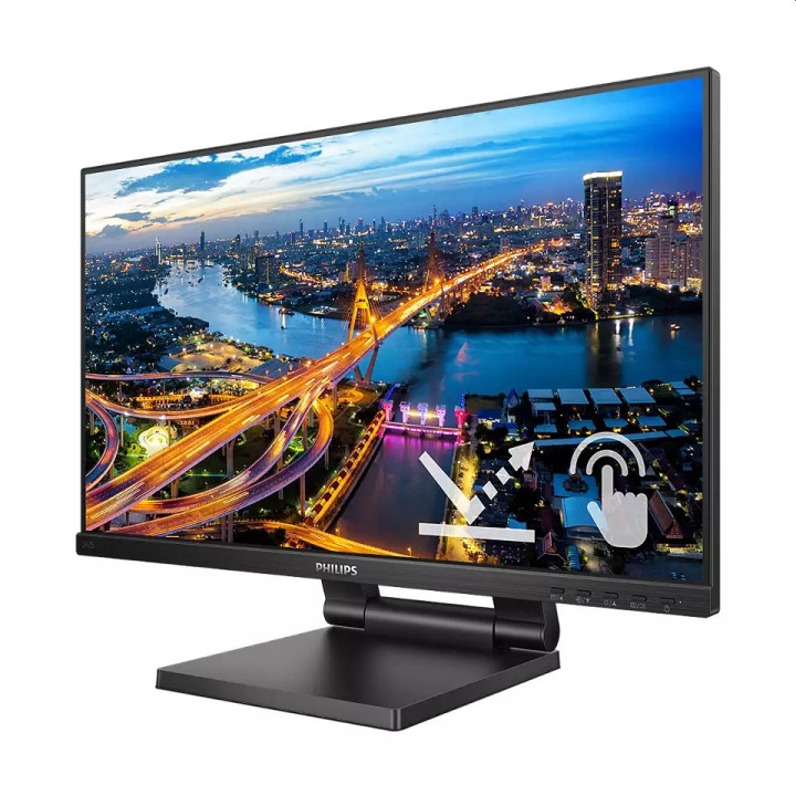 Монитор Philips 242B1TC/00, 23.8" Touch AG IPS, WLED, FHD 75Hz, 4ms GTG, Low Blue Mode,Speac., D-SUB, HDMI, DP, USB hub