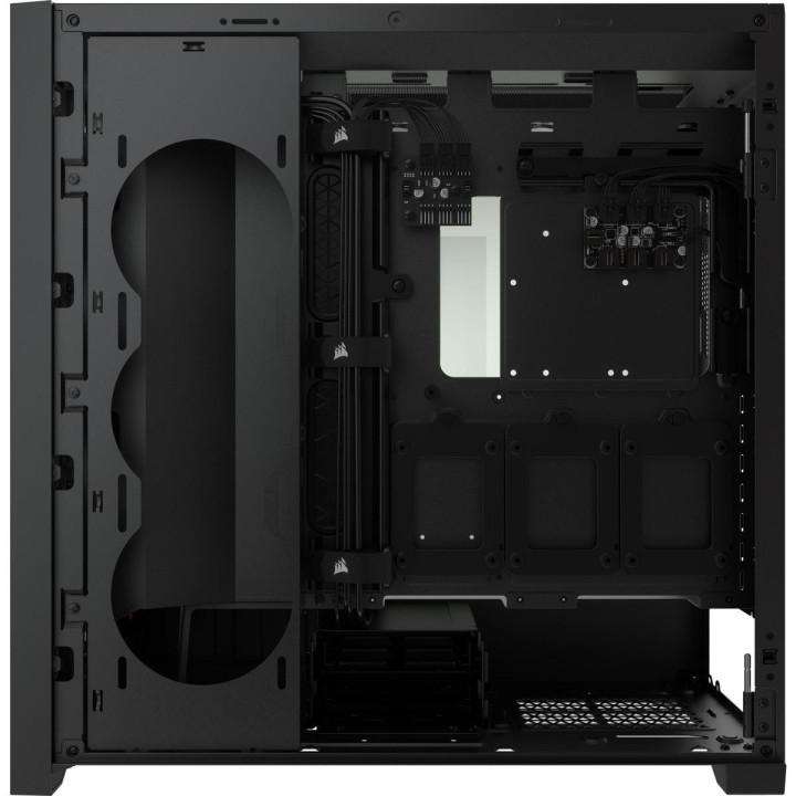 Кутия за компютър Corsair iCUE 5000X RGB Mid Tower, TG, черен - CC-9011212-WW