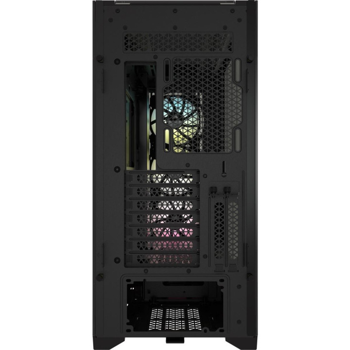 Кутия за компютър Corsair iCUE 5000X RGB Mid Tower, TG, черен - CC-9011212-WW