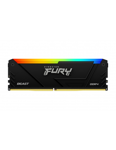 RAM памет Kingston 8GB DDR4 3600MHz CL17 FURY Beast Black RGB - KF436C17BB2A/8