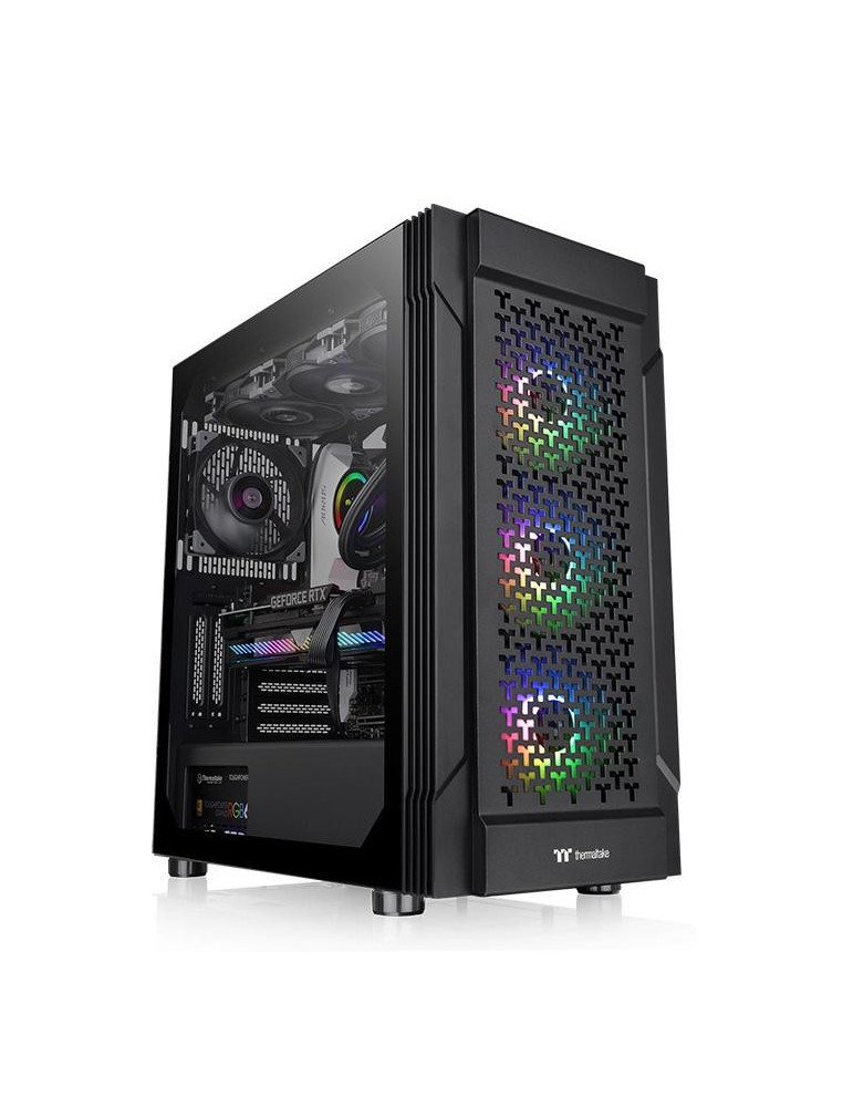 Кутия за компютър Thermaltake Versa T27 TG ARGB, TG, Mid-Tower, Black - CA-1W2-00M1WN-01